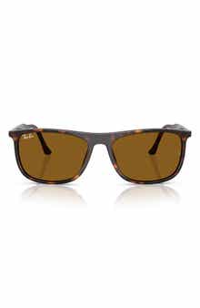 Ray-Ban 58mm Rectangular Sunglasses