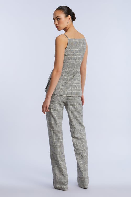 Bcbg Glen Plaid Vest In Gray