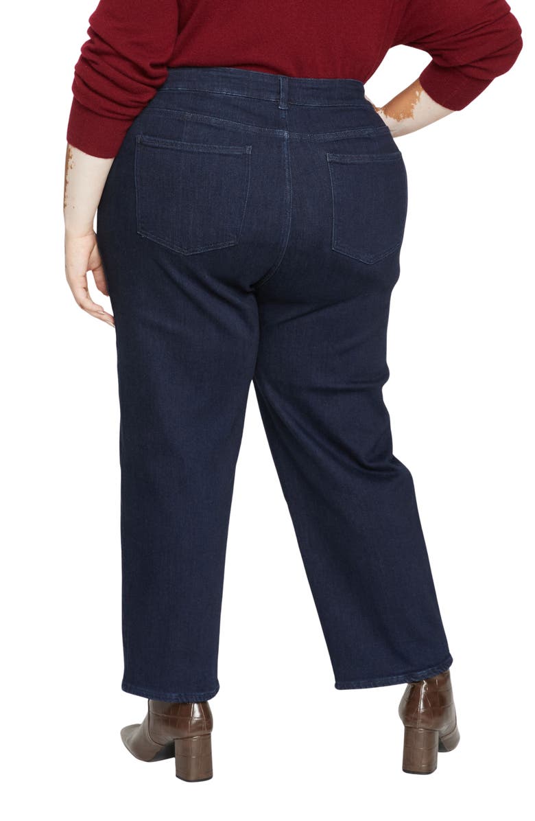 Universal Standard Donna Curve High Waist Straight Leg Jeans, Alternate, color, Dark Indigo Blue