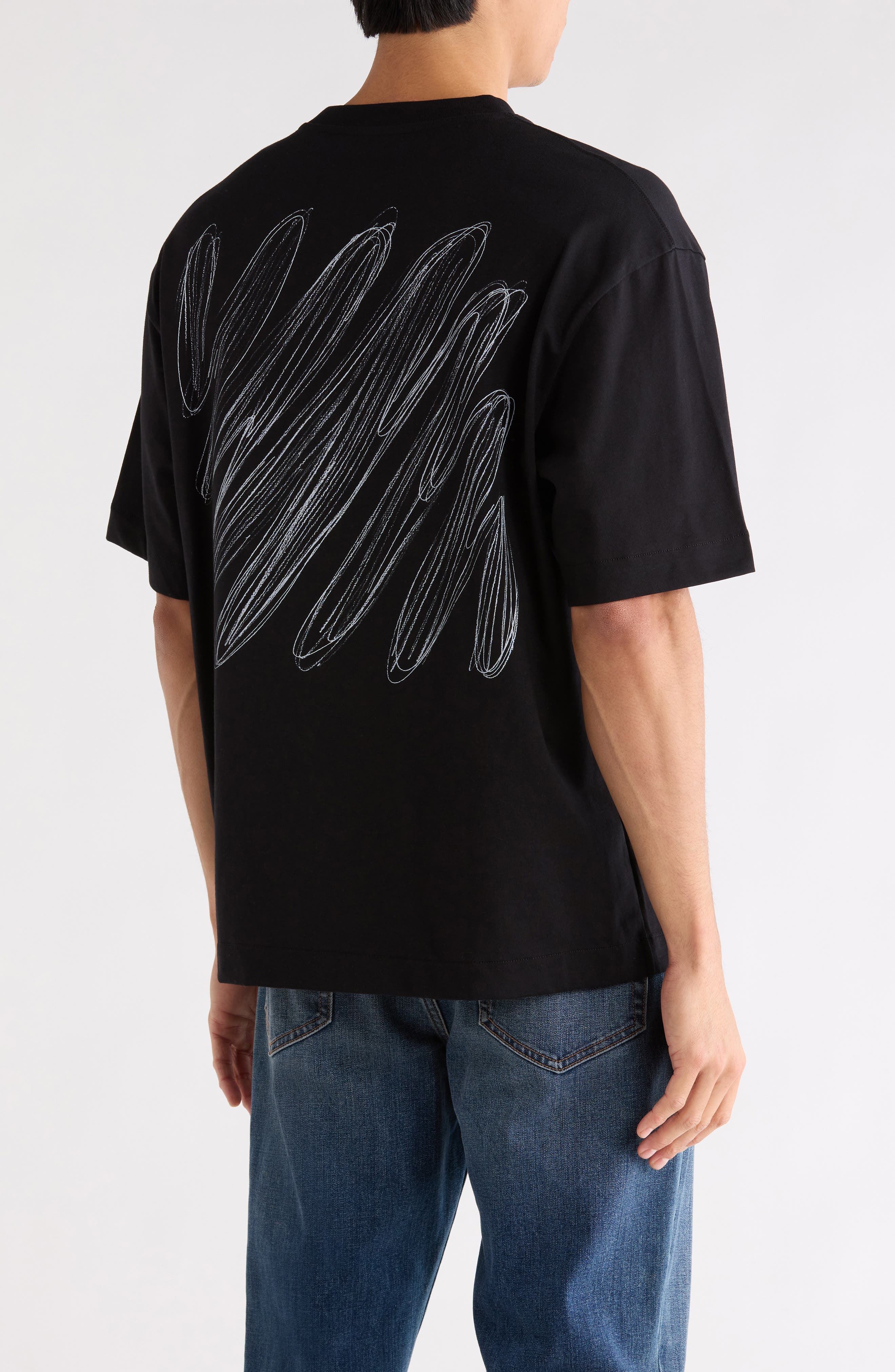 Scribble Diagonal Skate Graphic T-Shirt - image 2