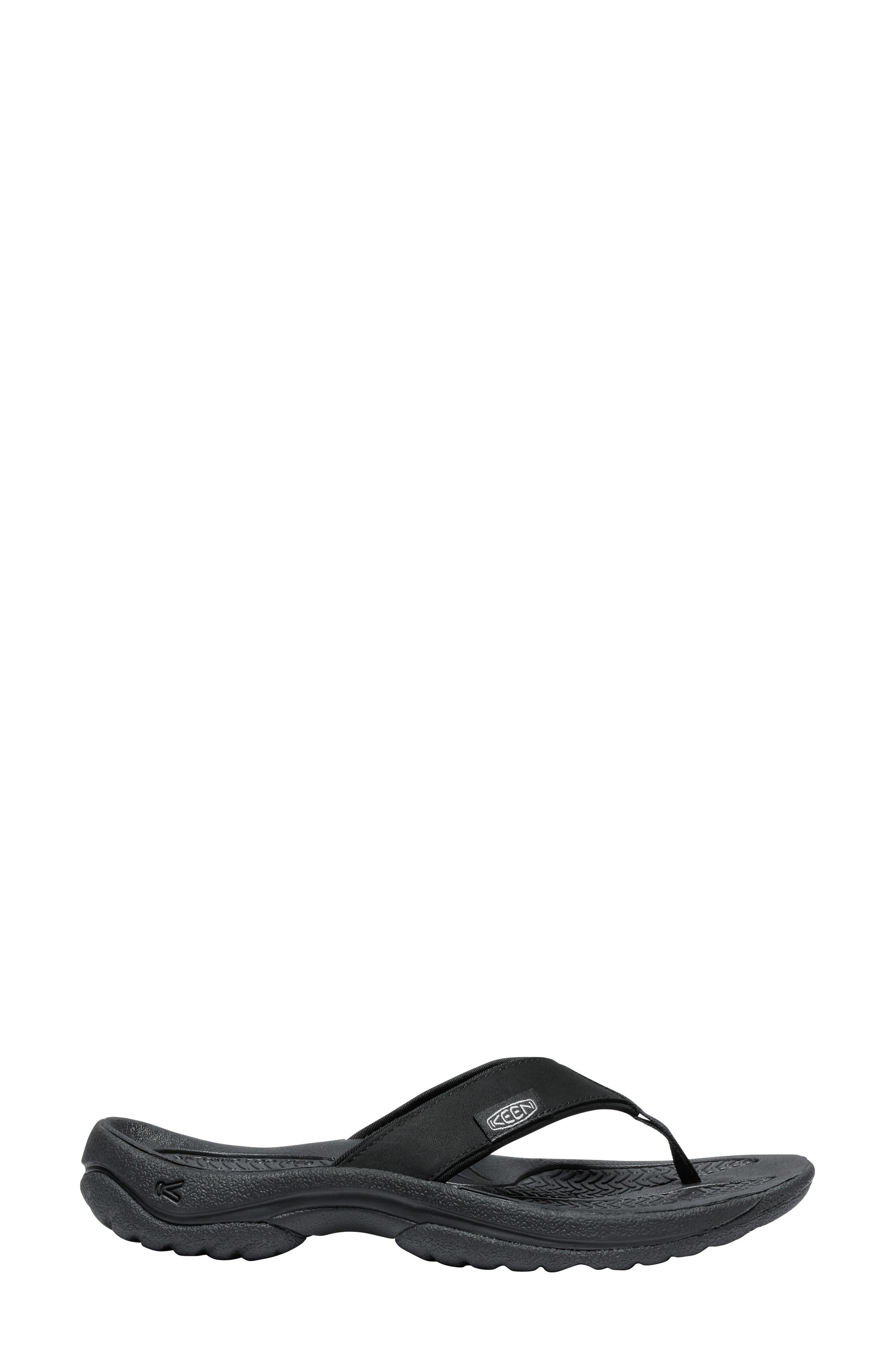 KEEN Kona Waterproof Flip Flop, Alternate, color, Black/ Vapor