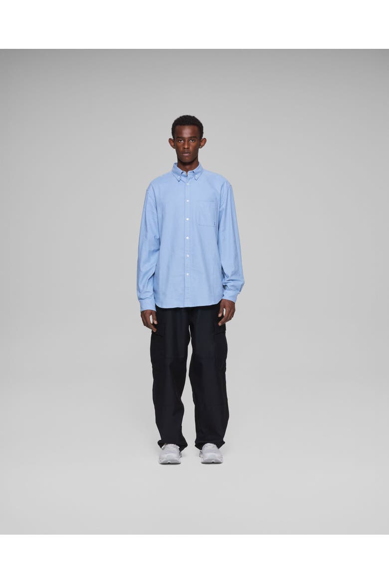 Cashmere Button Down Shirt, Alternate, color, Light Blue