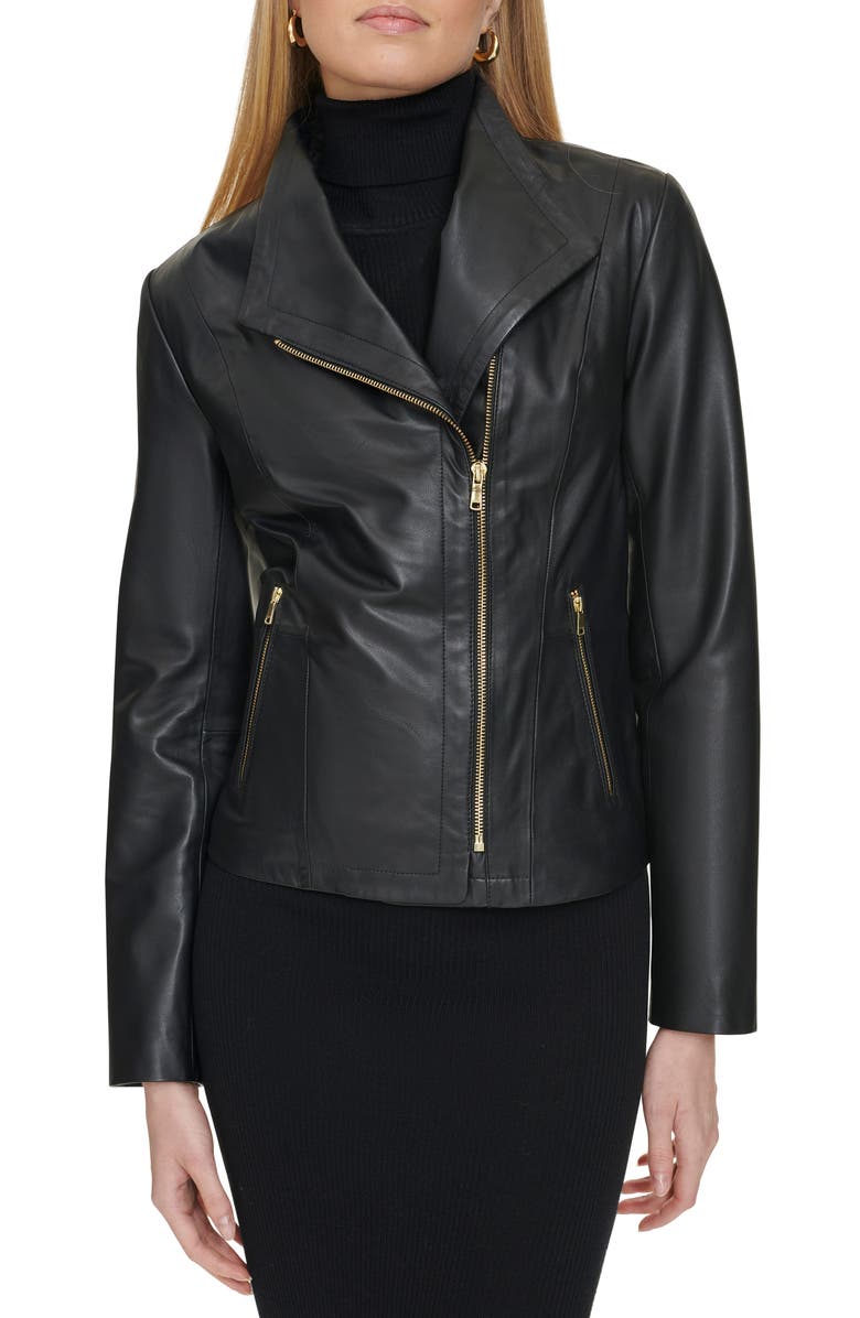 Cole Haan Leather Jacket, Main, color,
