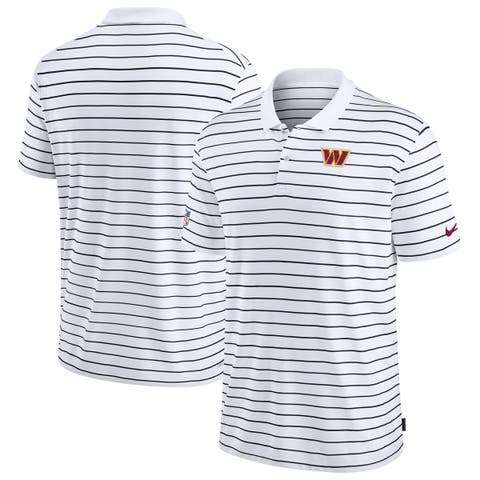 Men's Nike White Washington Commanders Sideline Lock Up Victory Performance Polo