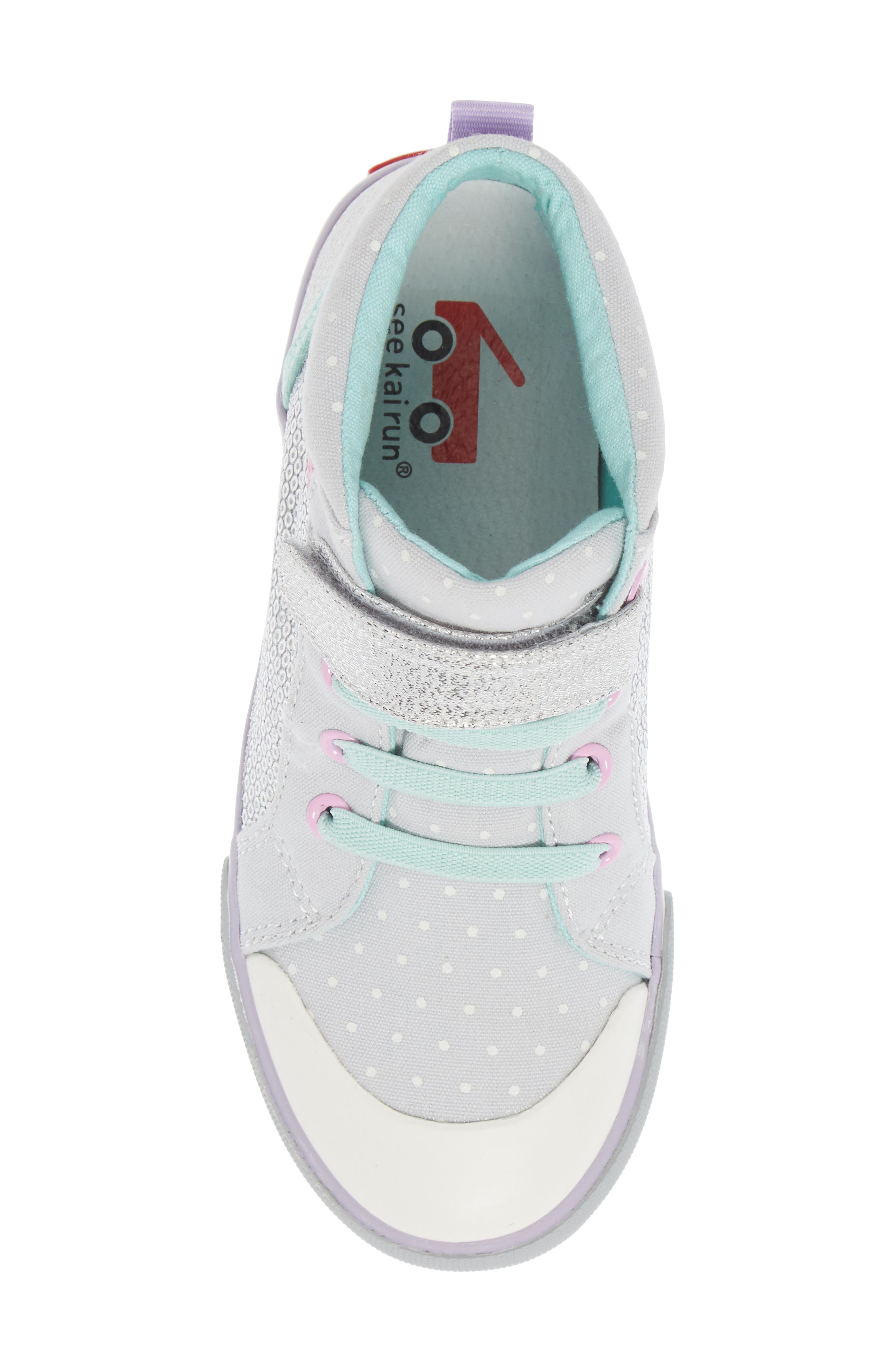 See Kai Run Peyton Sequin Mid Top Sneaker, Alternate, color, 
