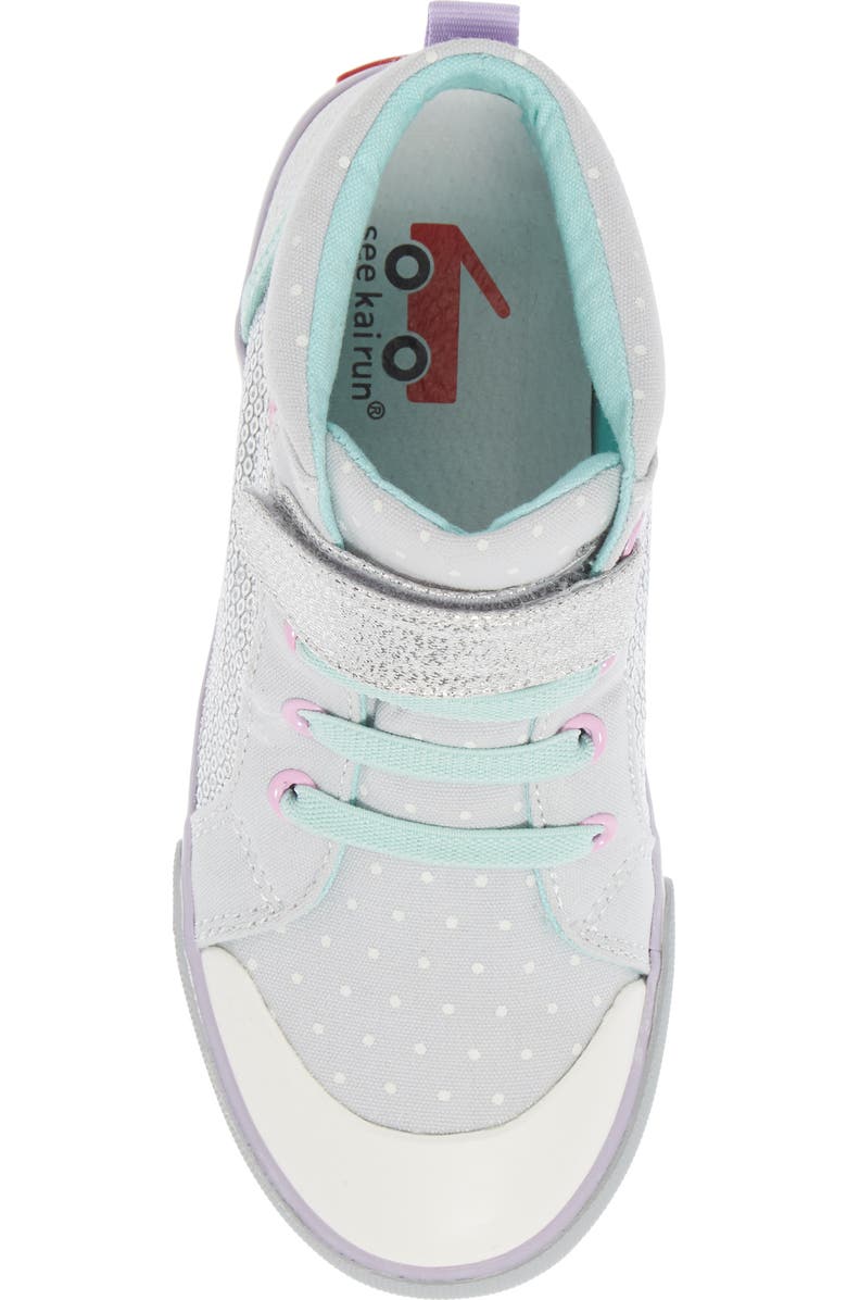 See Kai Run Peyton Sequin Mid Top Sneaker, Alternate, color,
