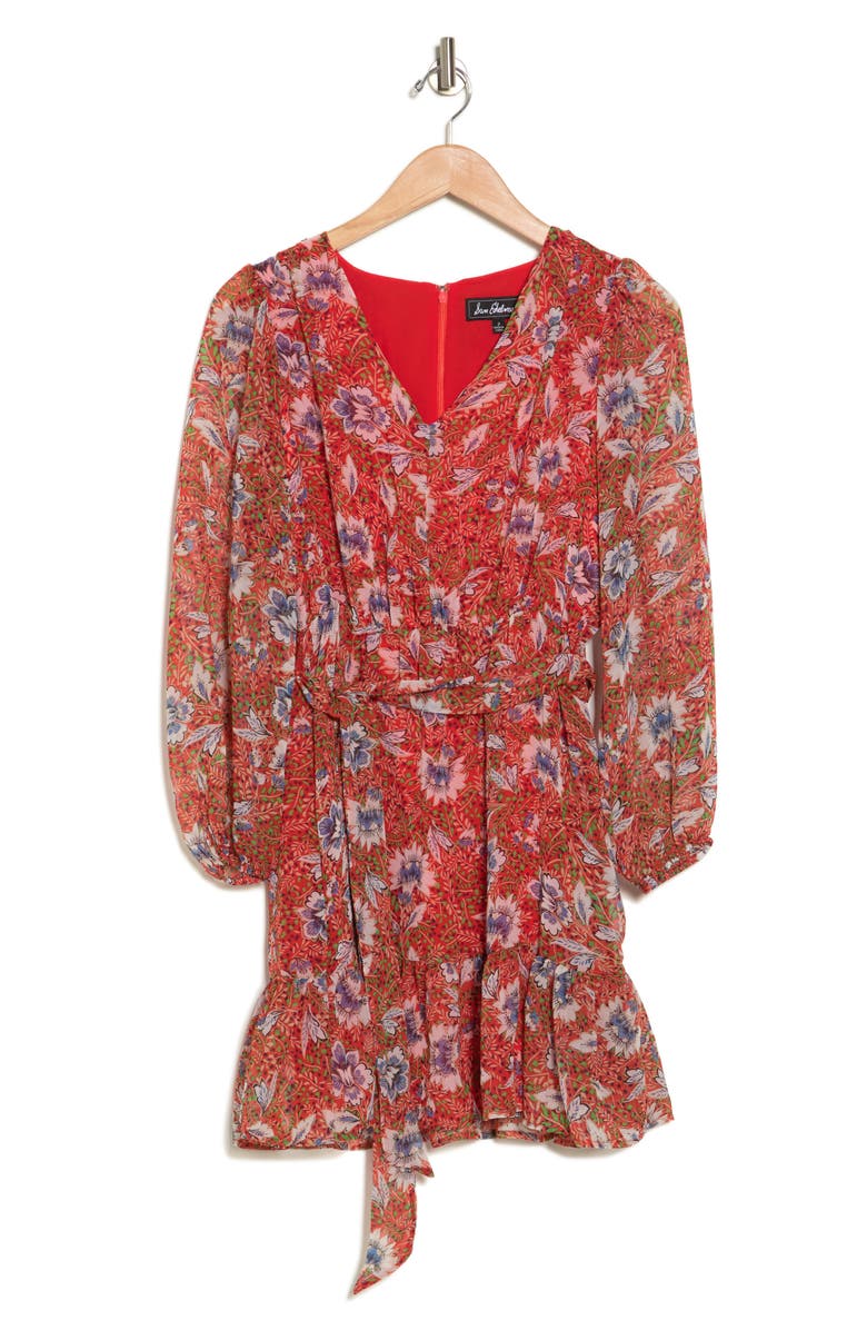 Sam Edelman Country Balloon Sleeve Fit & Flare Dress, Alternate, color, 