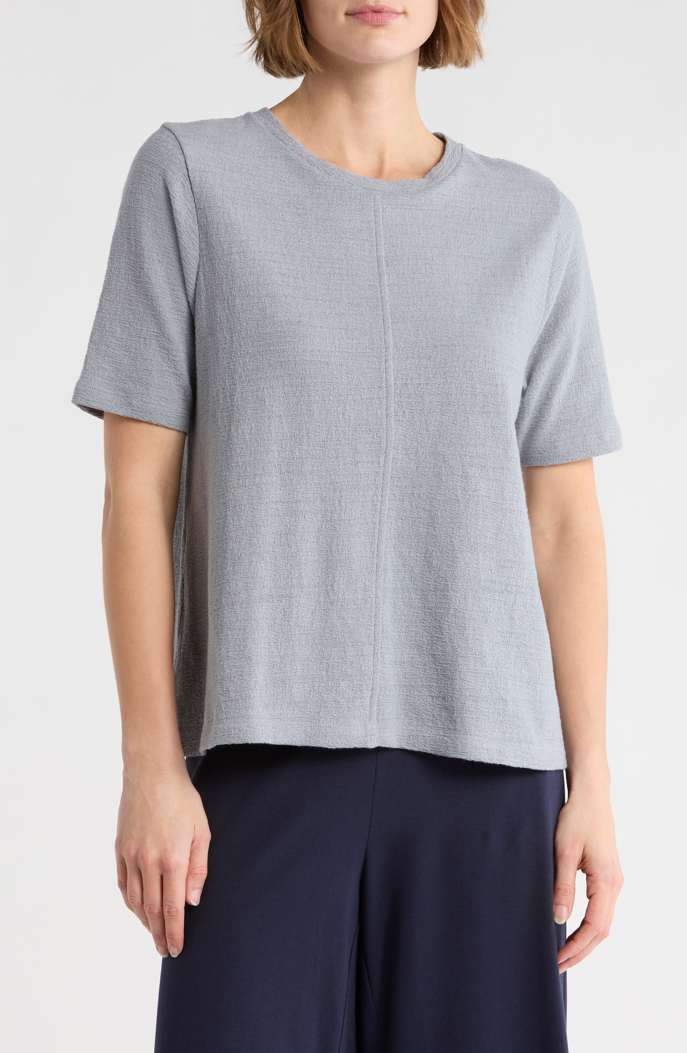 Eileen Fisher Crewneck Short Sleeve T-Shirt