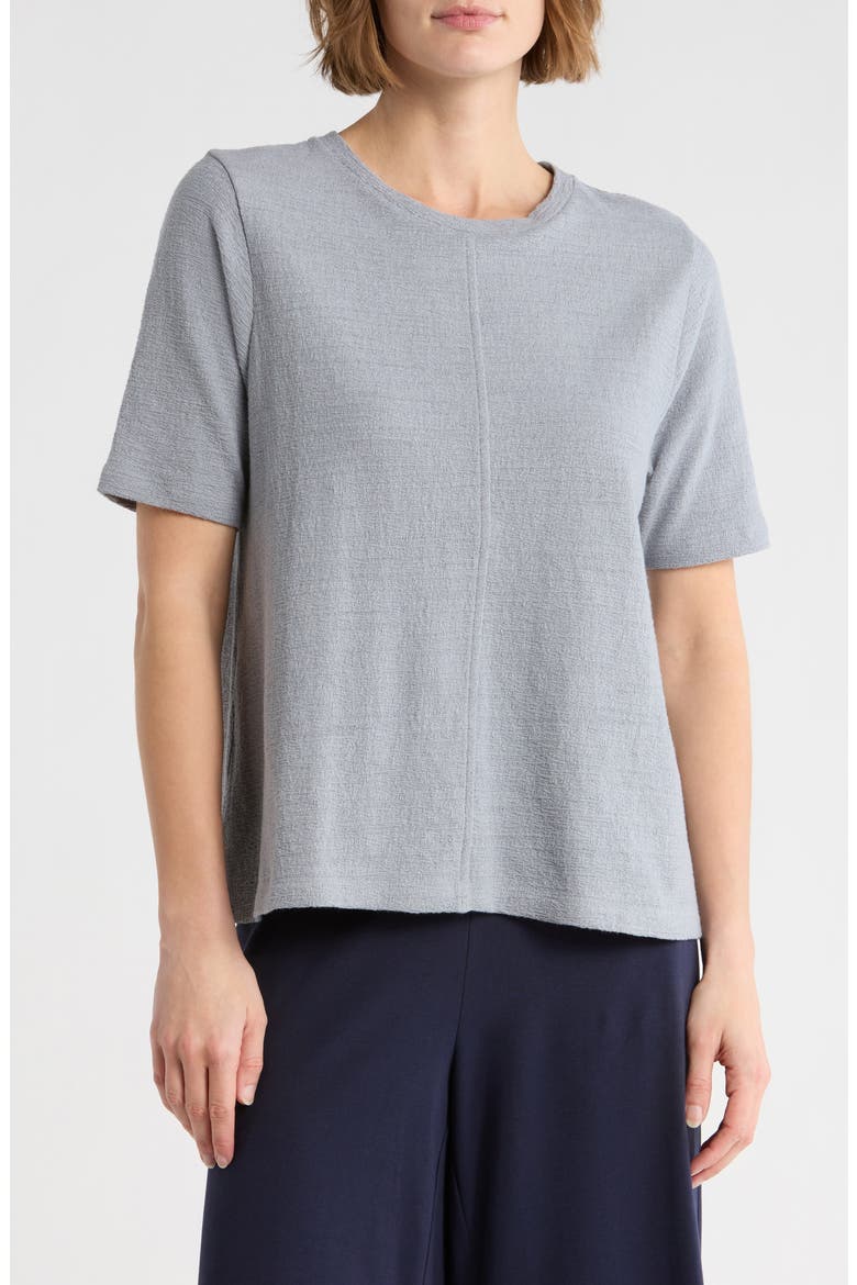Crewneck Short Sleeve T-Shirt, Main, color, GREYSTONE