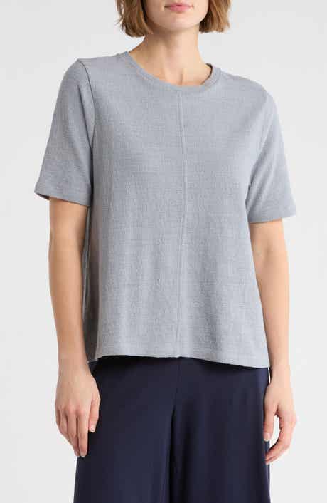 Eileen Fisher Crewneck Short Sleeve T-Shirt