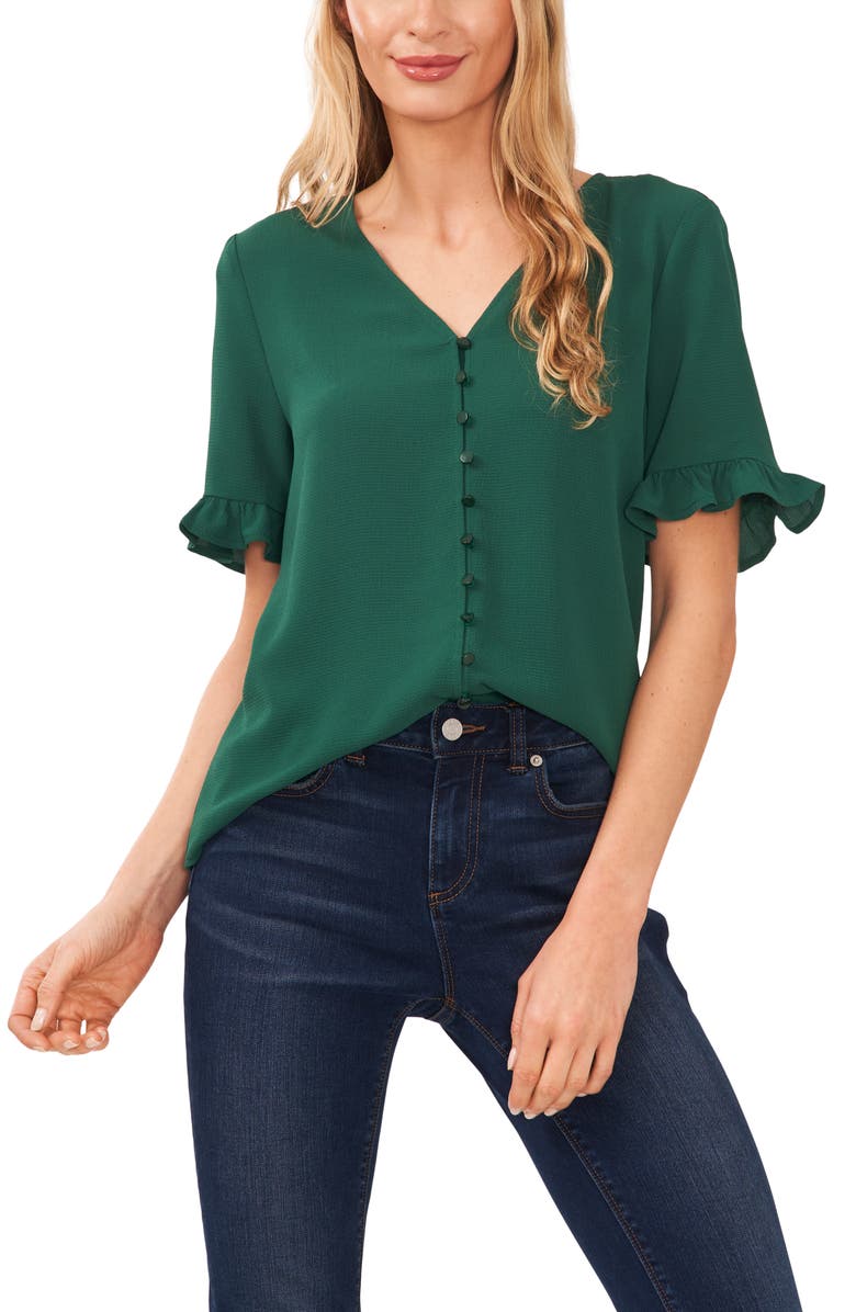 CeCe Ruffle Sleeve Blouse, Main, color, 