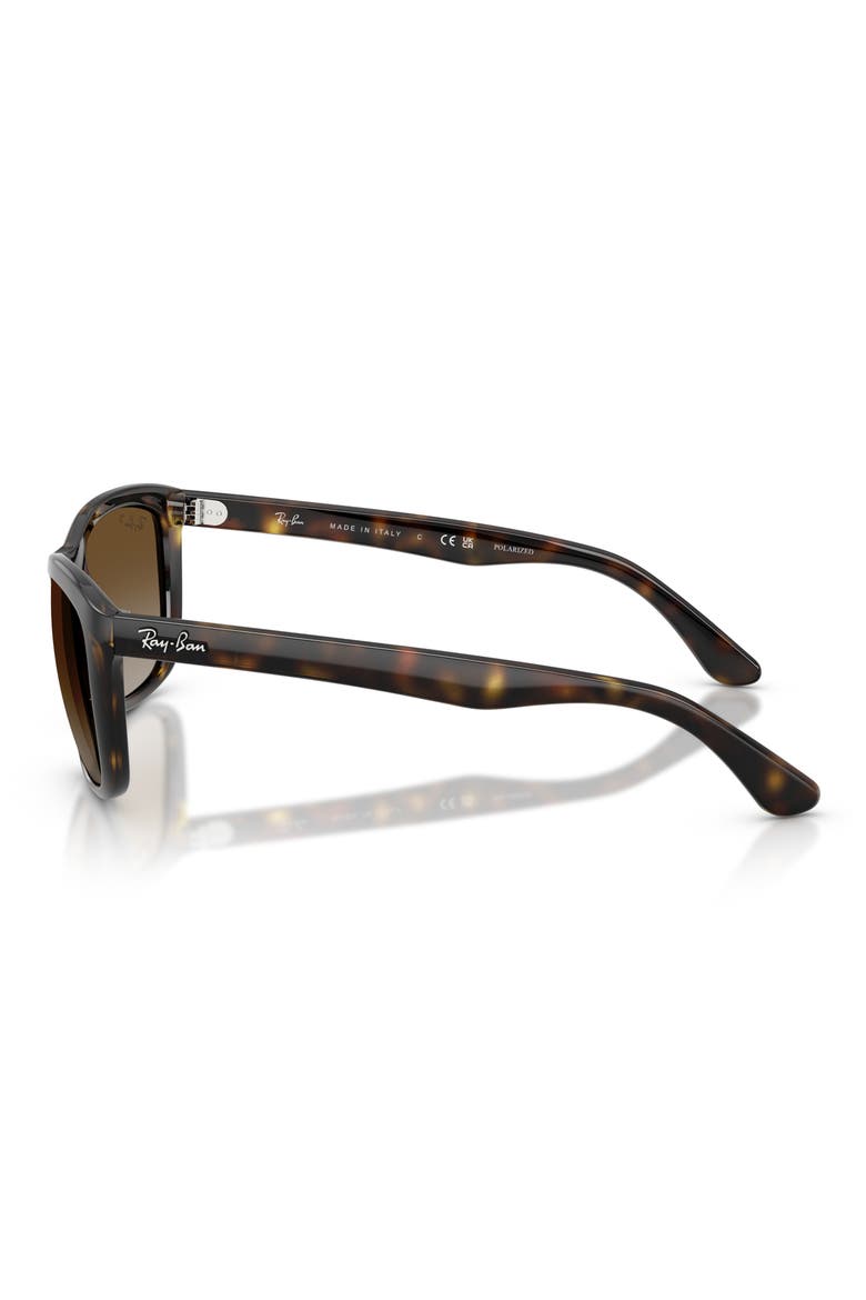 57mm Square Sunglasses, Alternate, color, HAVANA