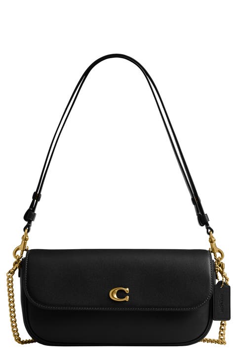 Brook Refined Calf Leather Flap Chain Bag
