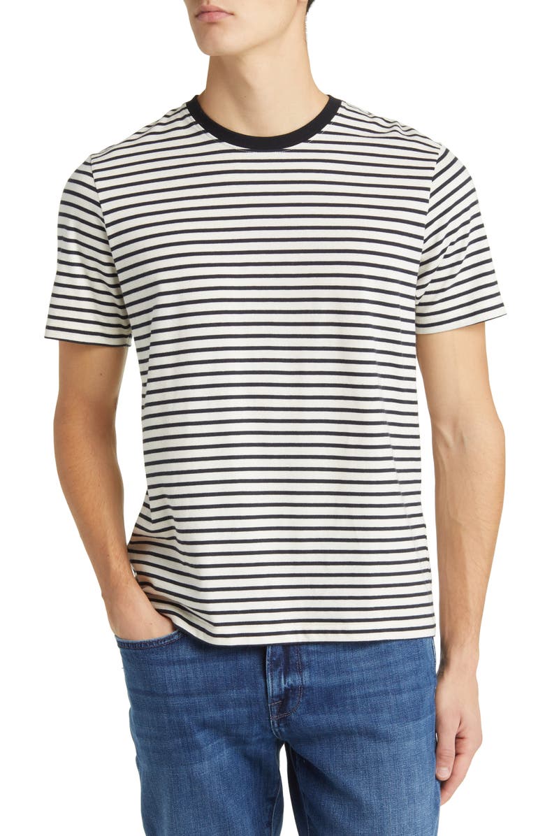 FRAME Stripe Crewneck T-Shirt, Main, color, 