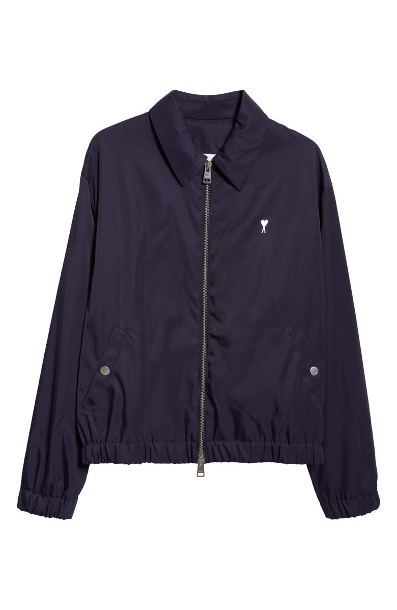 AMI PARIS Ami de Couer Nylon & Cotton Track Jacket | Nordstrom