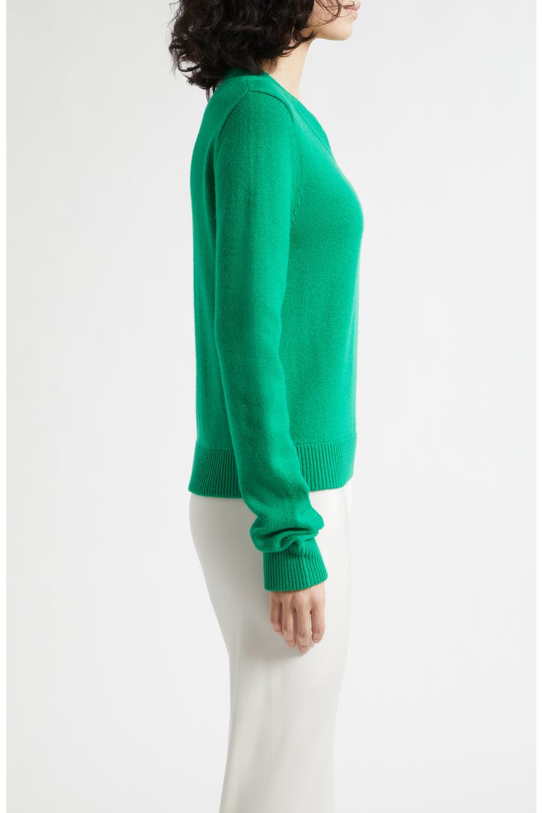 Freddie Merino Wool & Cashmere Sweater, Alternate, color, EMERALD