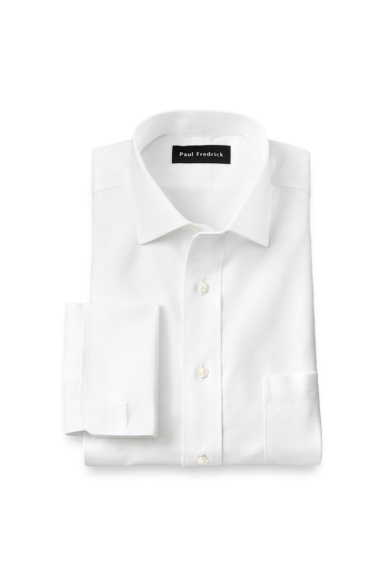 slim fit french cuff dress shirts Pale Blue & White Slim Fit French Cuff Dandy Stripe Dress Shirt  Thomas  Pink