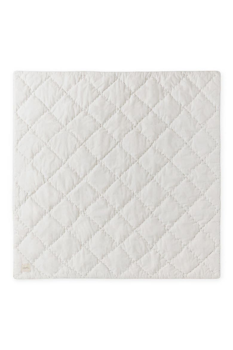 Pin Dot Organic Cotton Blanket, Alternate, color, PIN DOT PEBBLE
