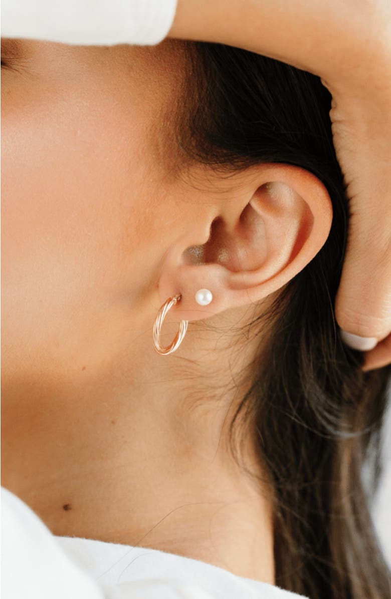 MADE BY MARY 14k Twisted Hoop Earrings, Alternate, color, 14K Solid Gold