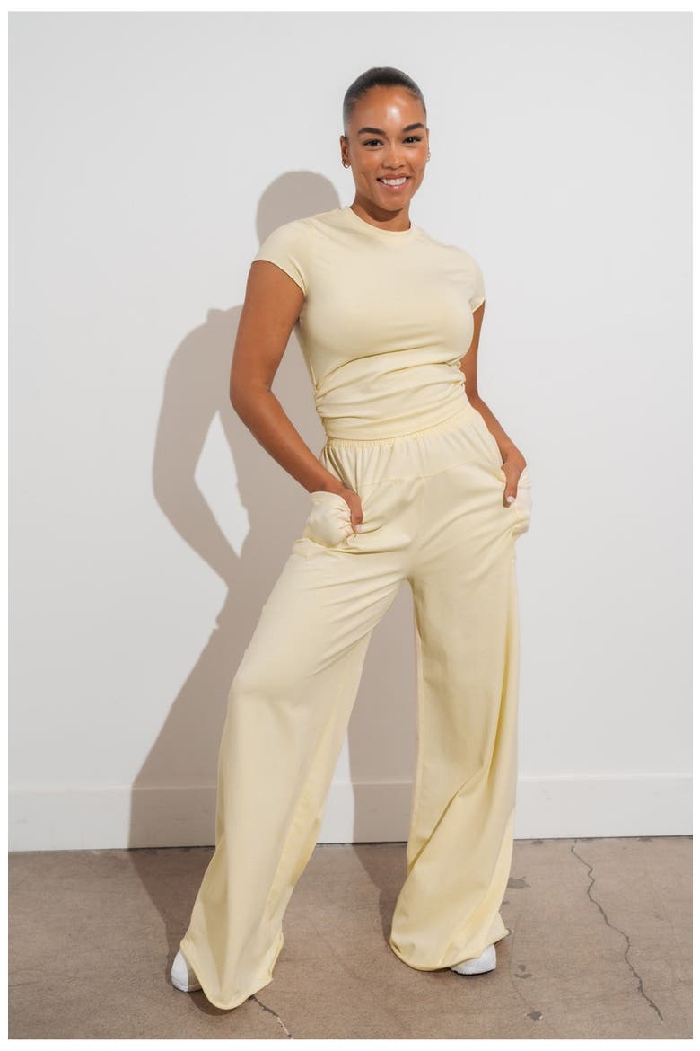 Essence Palazzo Pant, Main, color, Butter