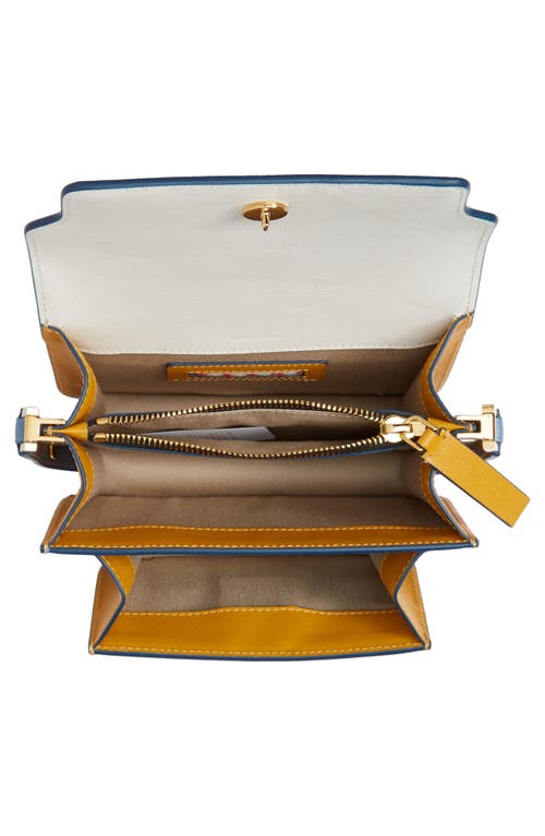 Marni Small Trunk Colorblock Leather Shoulder Bag