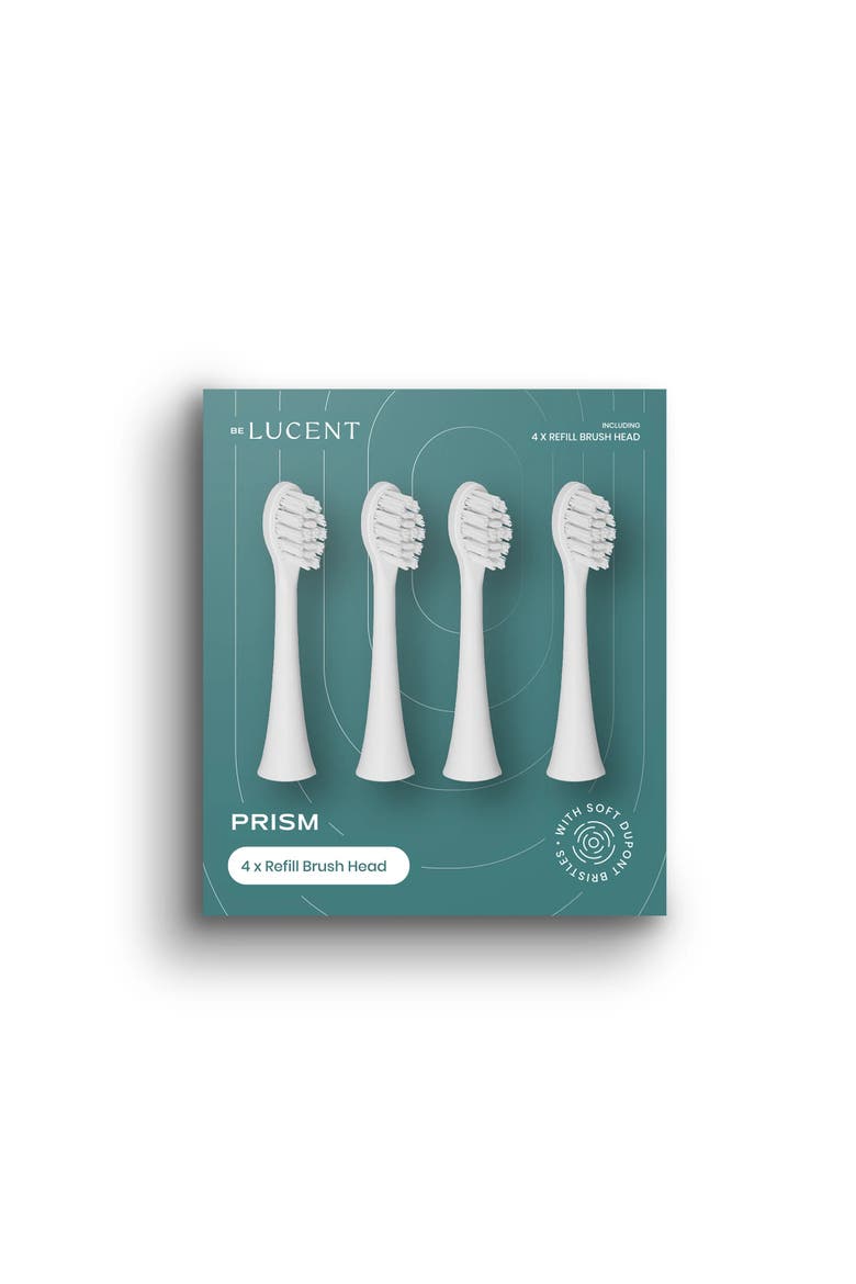 Prism Sonic Toothbrush Heads, 4 pack, Main, color, White