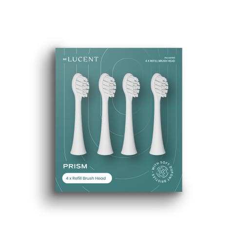 Prism Sonic Toothbrush Heads, 4 pack