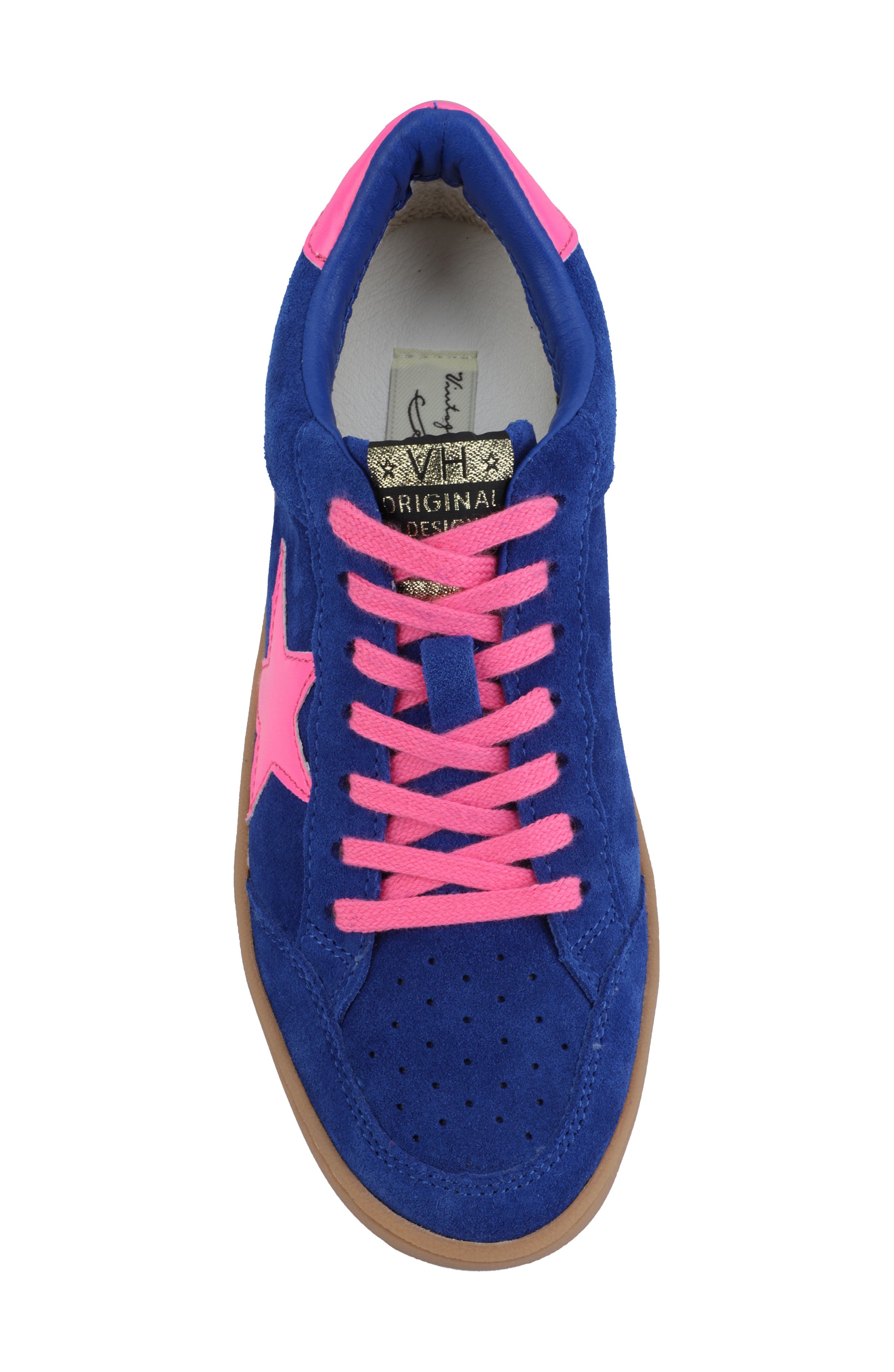 Denisse Genuine Calf Hair Sneaker, Alternate, color, ELECTRIC BLUE/ PINK POP