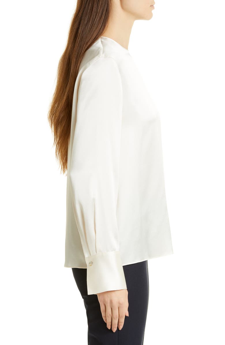 Vince Long Sleeve Silk Top, Alternate, color, Chiffon