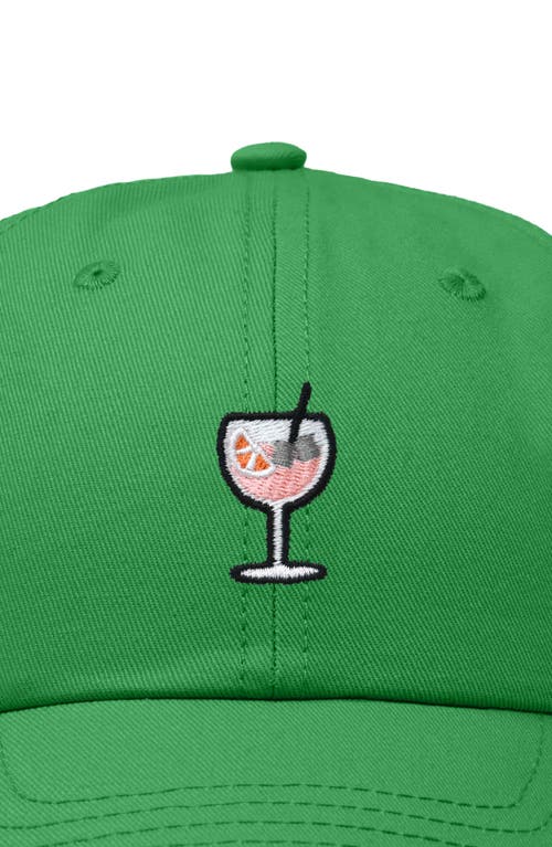 Dalix Spritz Embroidered Everyday Hat In Kelly Green
