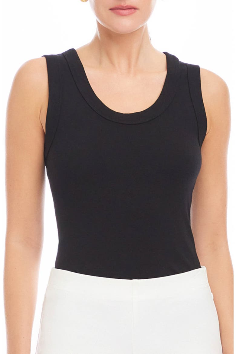 Scoop Neck Tank, Main, color, BLACK