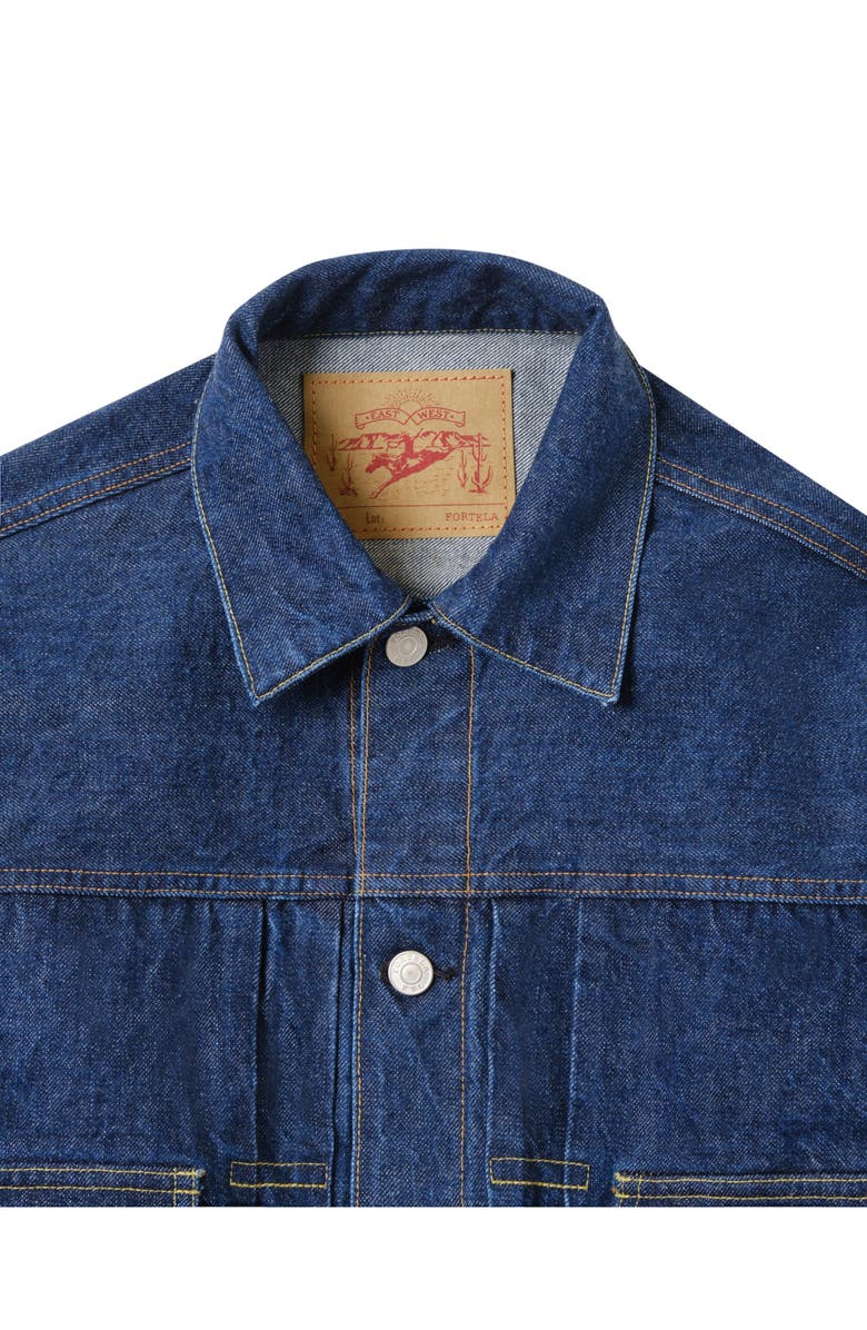 Fortela Cisco Japan Indigo Rinse Denim Jacket, Alternate, color, Blue