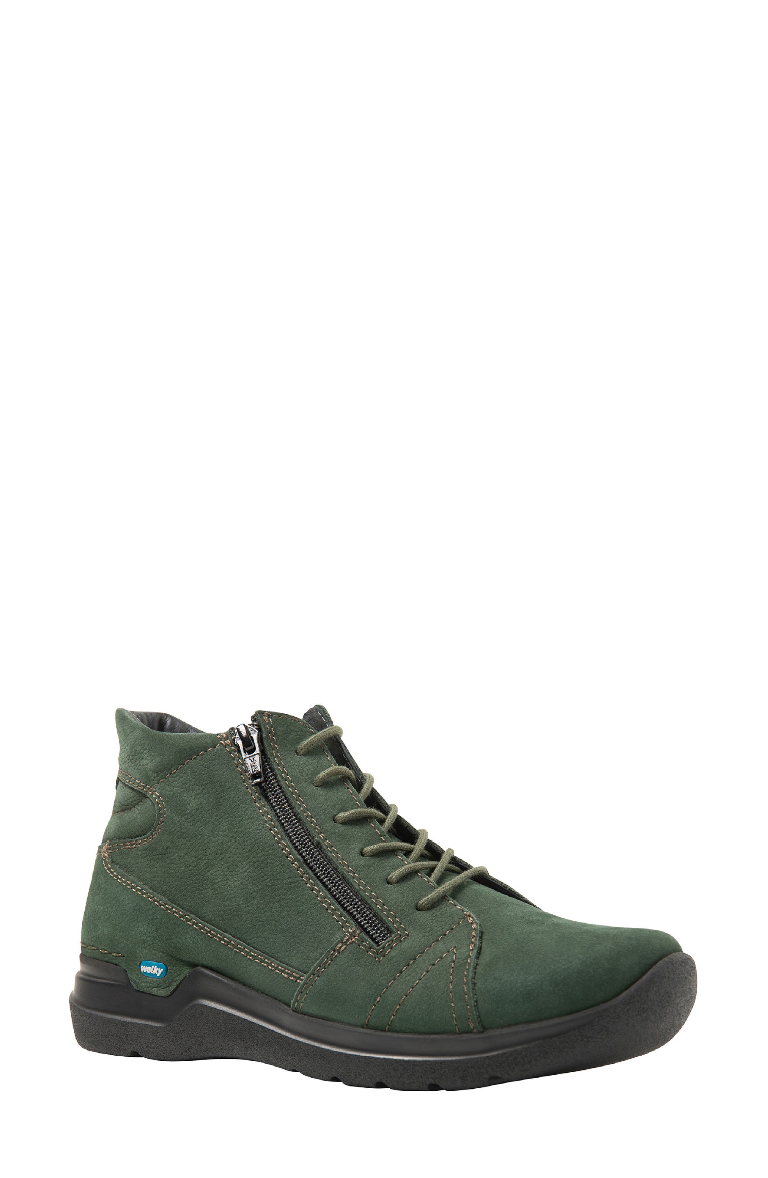 Why Leather Bootie, Main, color, PRIMAL GREEN