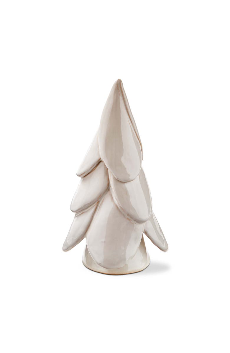 tag Vail Small White Tree Decor Ceramic Holiday Sculpture, Main, color, White