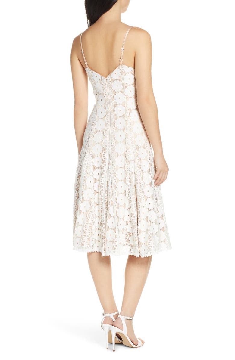 Eliza J Sleeveless Lace Dress, Alternate, color, 