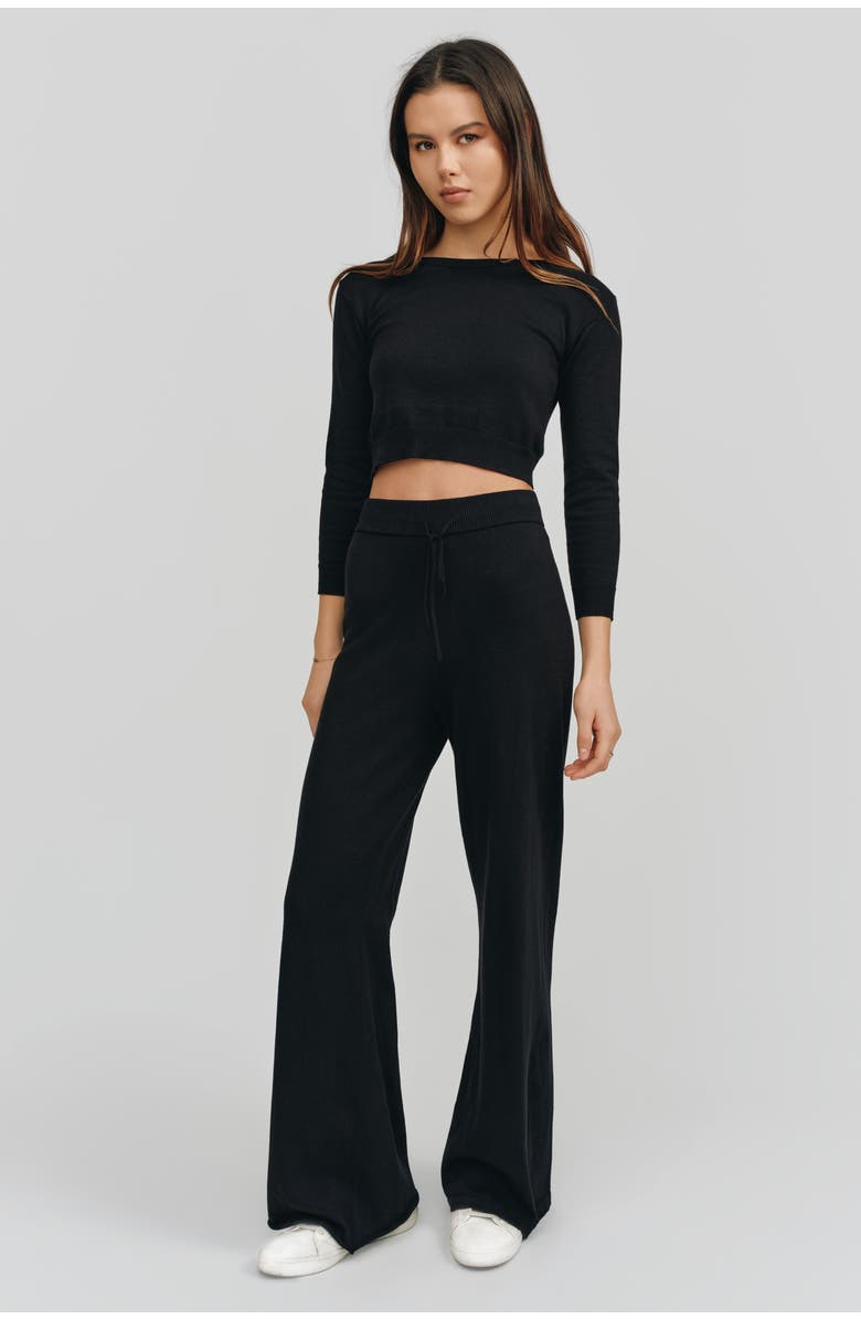Kathryn McCarron Alex Drawstring Pants, Main, color, Black
