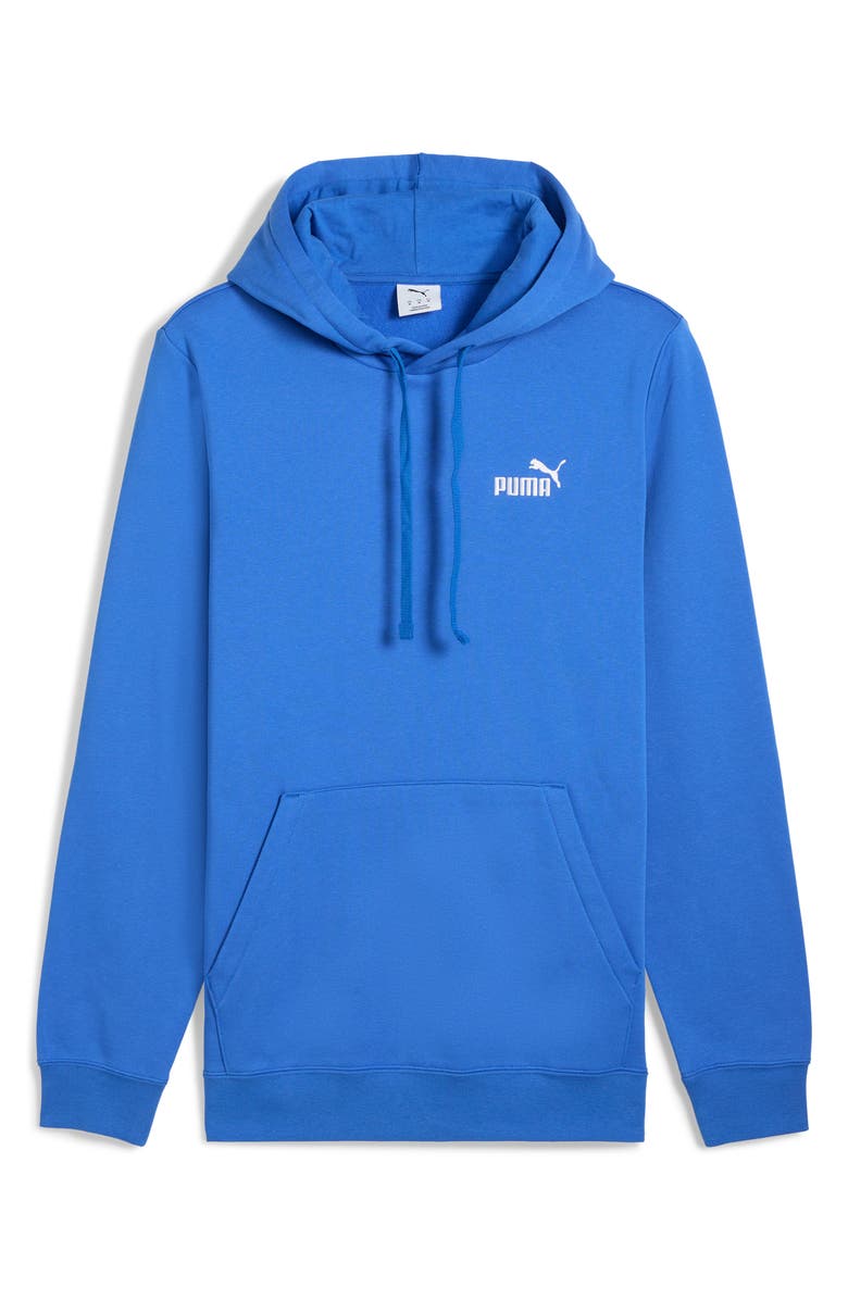 PUMA Essential Small Logo Fleece Hoodie, Main, color, Mountain Blue
