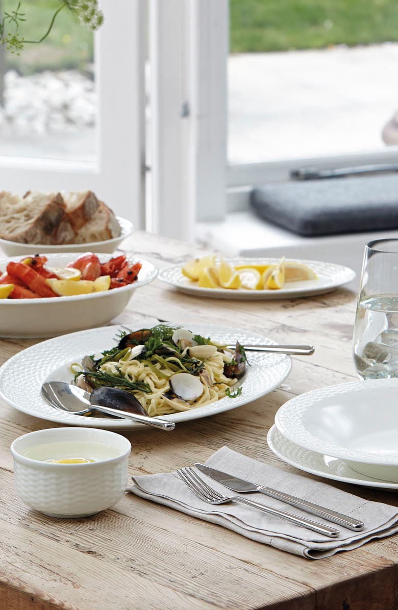 Wedgwood Nantucket Basket Bone China Stacking Bowl, Alternate, color, White