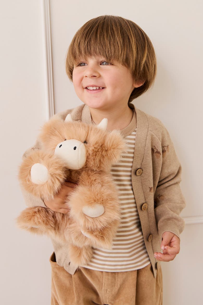 Hilda the Highland Cow 9" Plush Duo, Alternate, color, Caramel & Beige