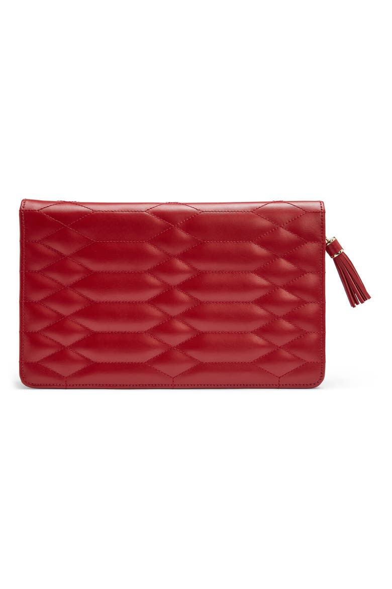 Caroline Large Jewelry Portfolio, Main, color, RED