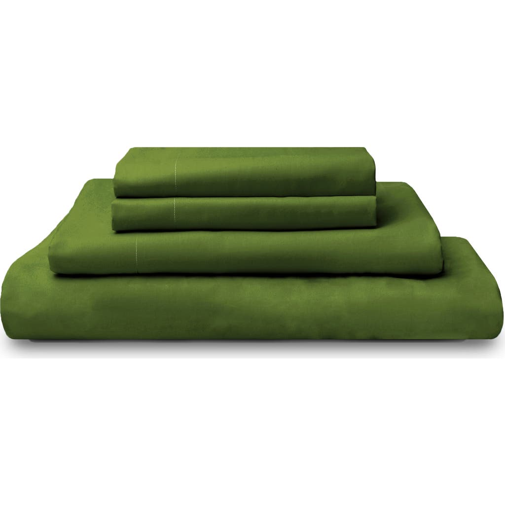 Sijo 400 Thread Count Organic Cotton Percale Sheet Set in Forest  product