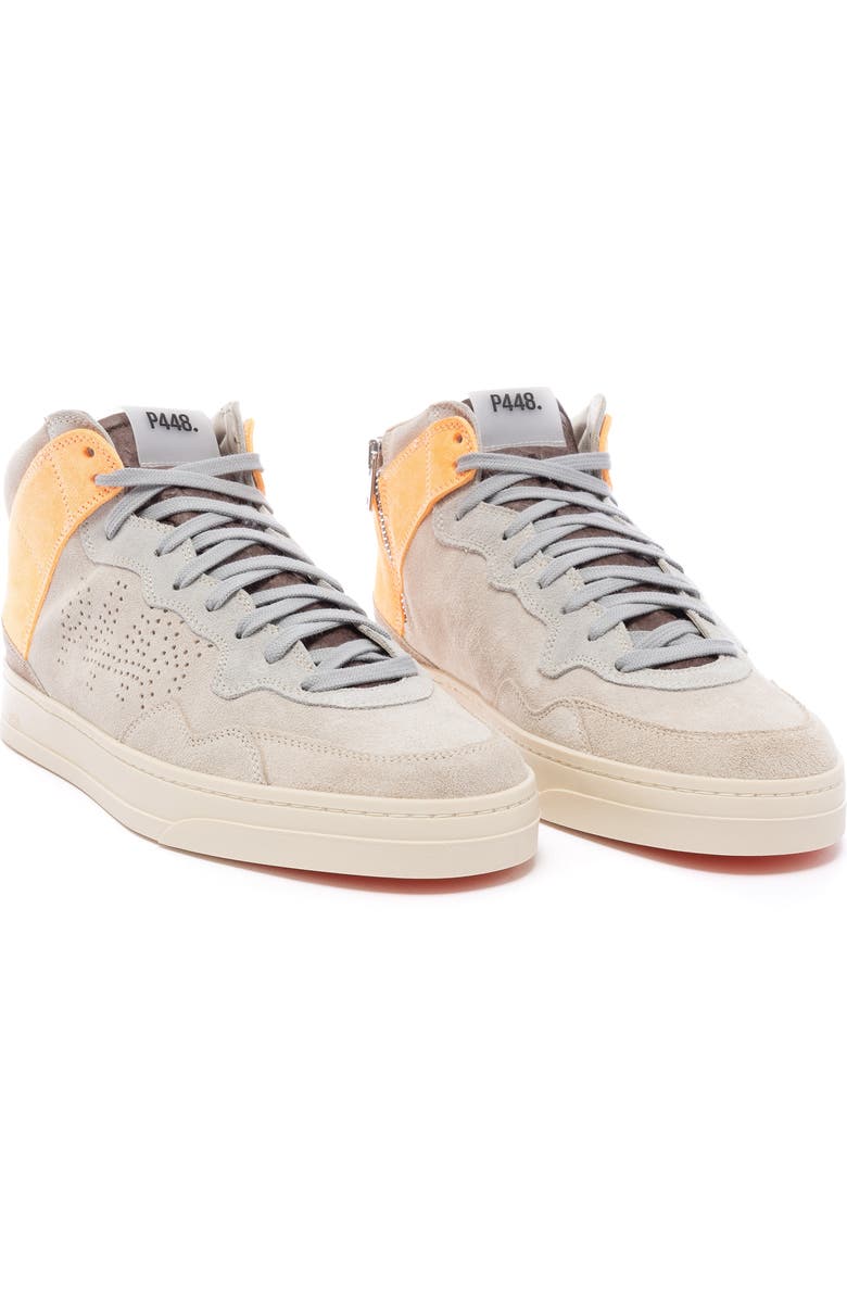 P448 Bali High Top Sneaker, Main, color, Orange/ Aged