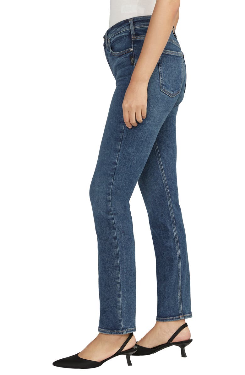 Silver Jeans Co. Infinite Fit Mid Rise Straight Leg Jeans, Alternate, color, 
