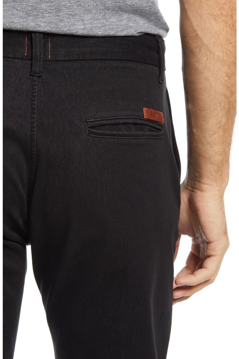 Denit Slim Fit Chinos, Alternate, color, BLACK