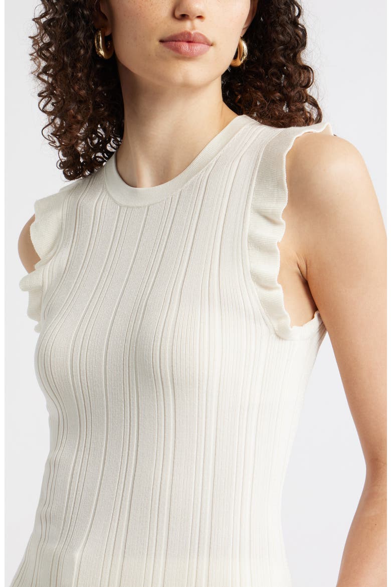 Ruffle Sweater Tank, Alternate, color, IVORY TOFU