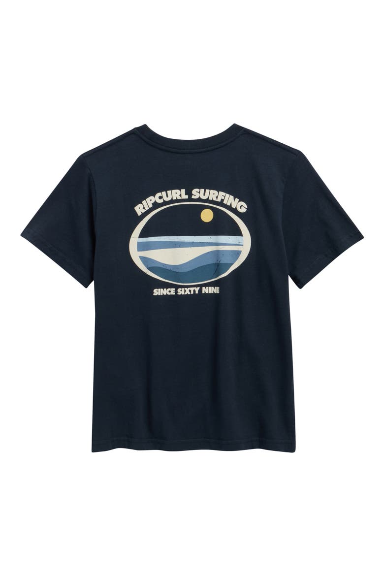 Kids' Streamline Logo Graphic T-Shirt, Alternate, color, DARK NAVY