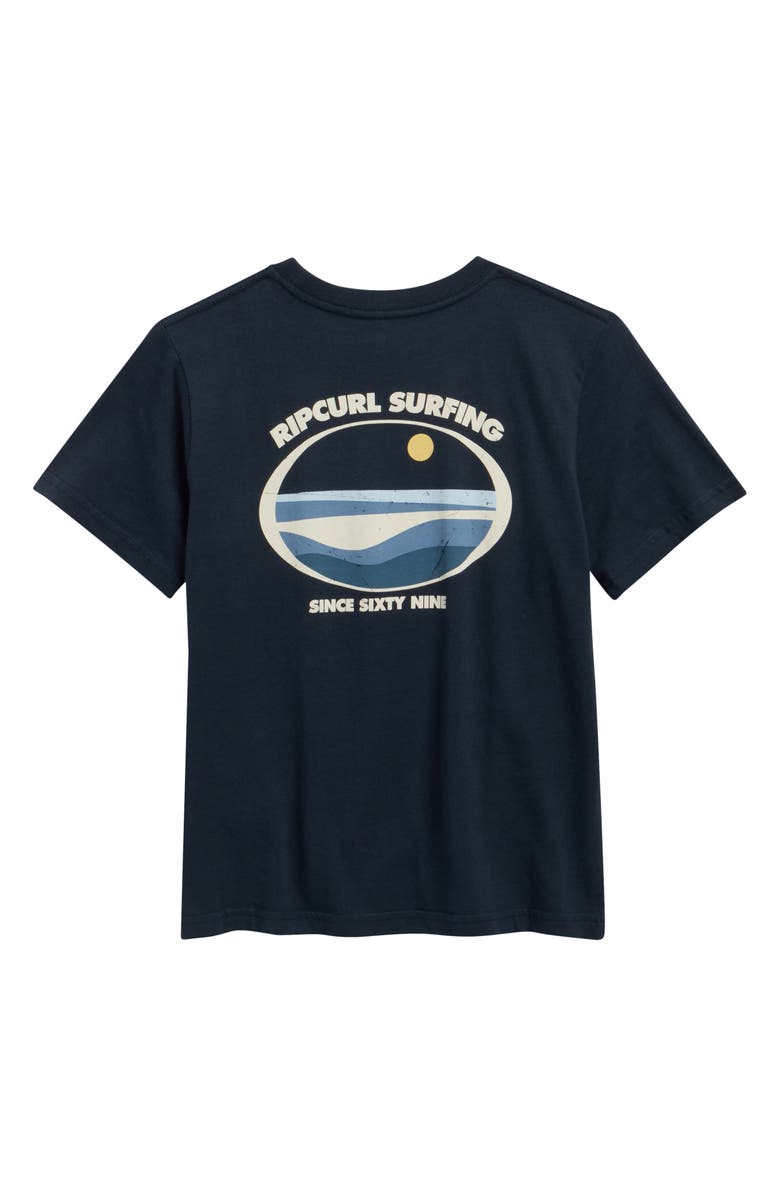 Rip Curl Kids' Streamline Logo Graphic T-Shirt, Alternate, color, Dark Navy