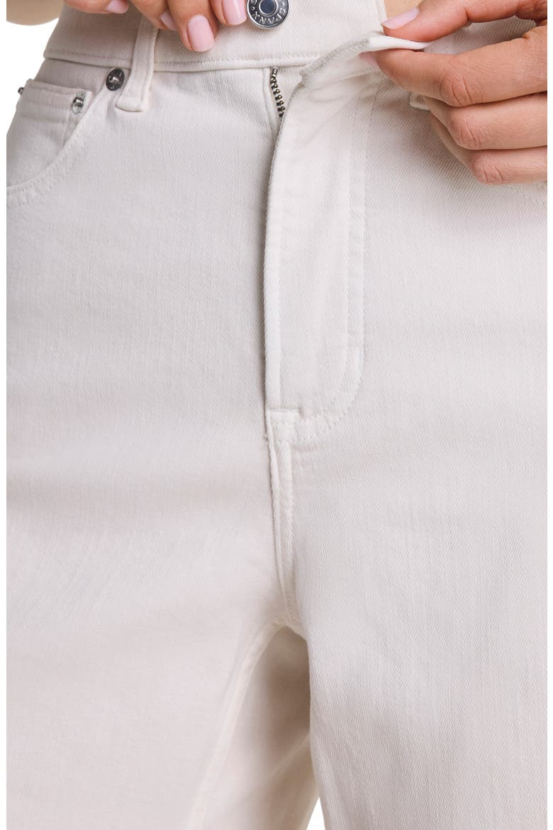 SPANXshape™ Authentic 360 Raw Hem Jean Shorts, Alternate, color, ALABASTER
