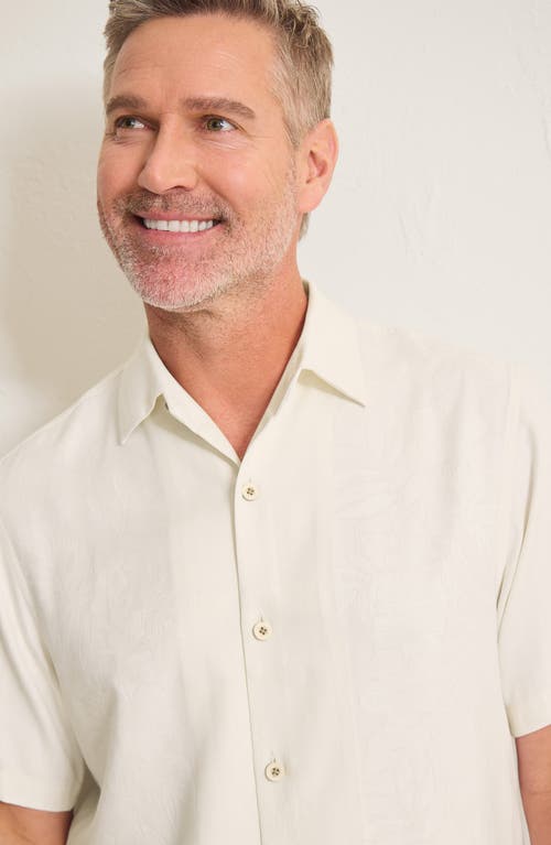 Tommy Bahama Maui Border Short Sleeve Silk Button-up Shirt In Continental