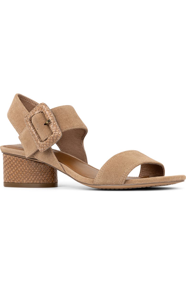 Donald Pliner Oversize Buckle Slingback Sandal, Main, color, Tobacco